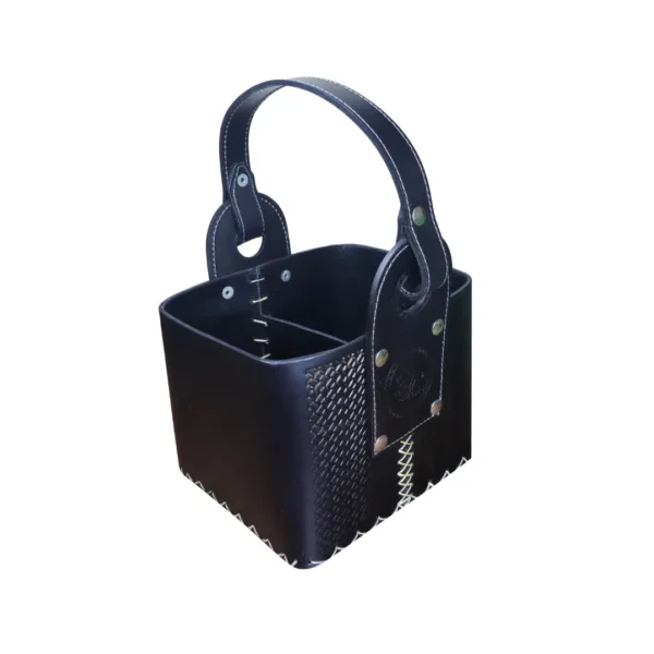 Canasta Matera Porta Termo Mate Matero Cuero Premium Regalos - Imagen 3