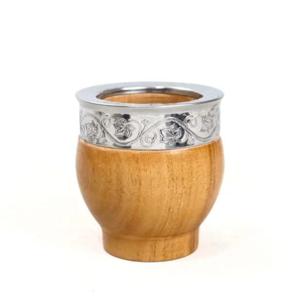Mate Imperial De Madera Algarrobo Virola Acero - Imagen 3