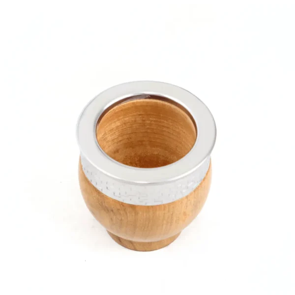 Mate Imperial De Madera Algarrobo Virola Acero - Imagen 2